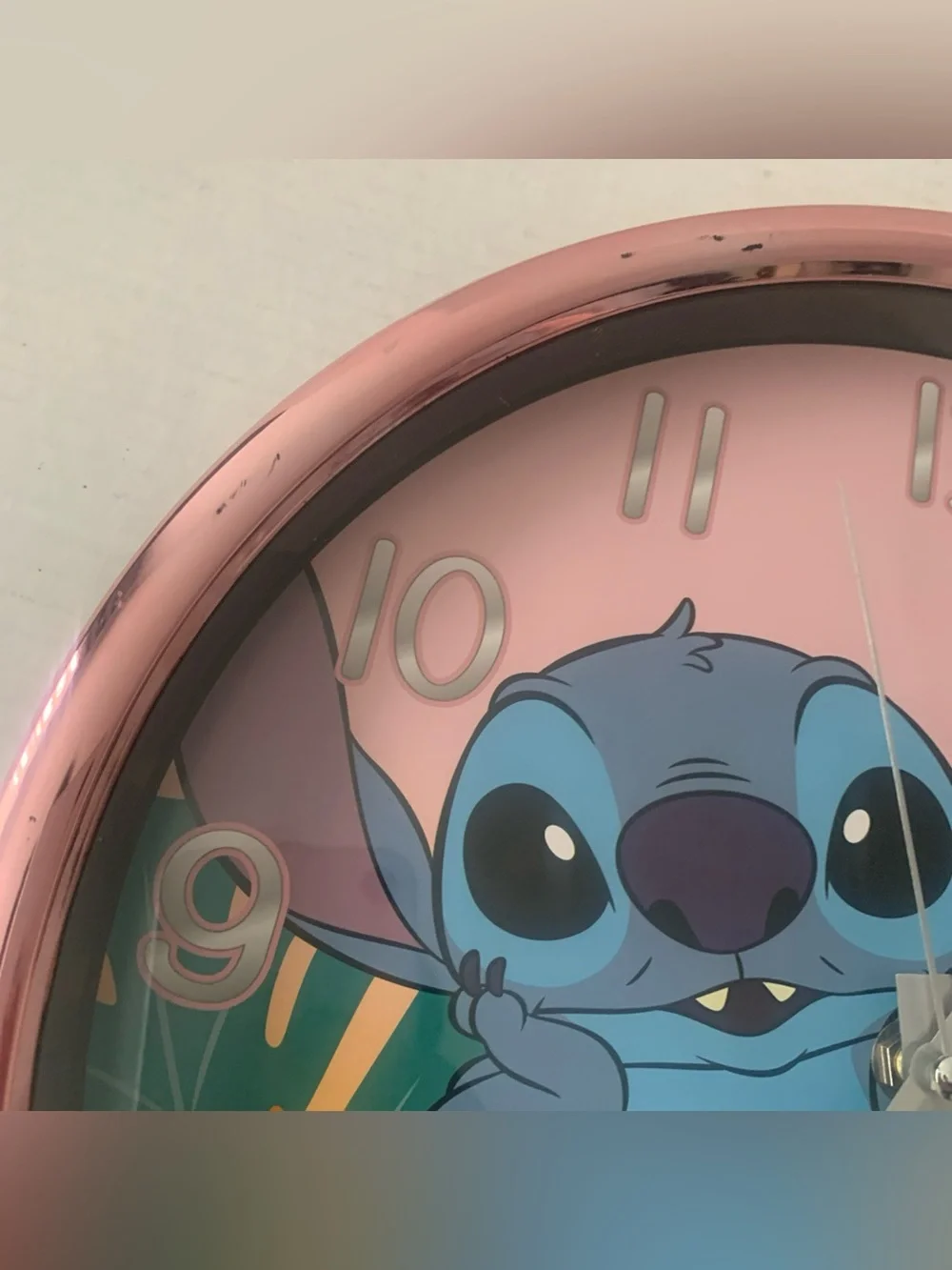 Disney Lilo and Stitch Analog Wall Round Clock 12” AA Battery Powered Kids Room